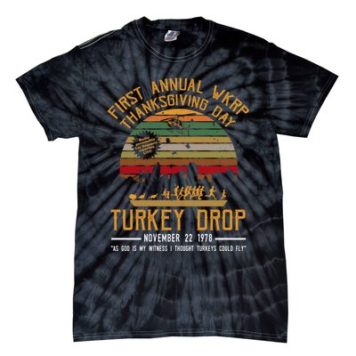 First Annual WKRP Thanksgiving Day Turkey Drop Tie-Dye T-Shirt