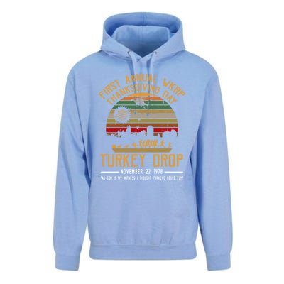 First Annual WKRP Thanksgiving Day Turkey Drop Unisex Surf Hoodie