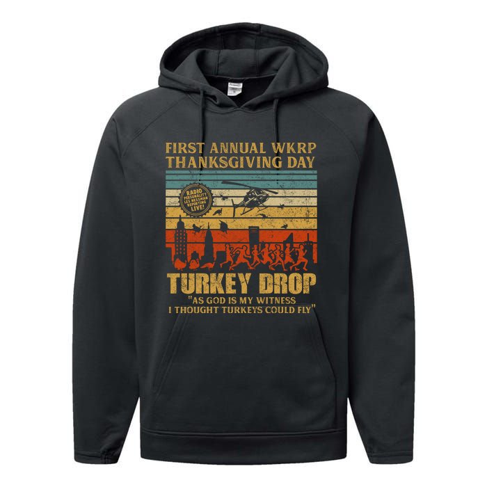 First Annual WKRP Thanksgiving Day Turkey Drop Performance Fleece Hoodie