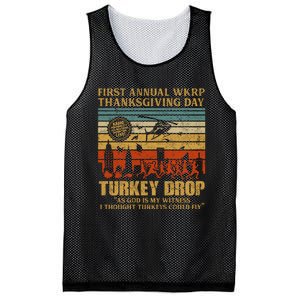 First Annual WKRP Thanksgiving Day Turkey Drop Mesh Reversible Basketball Jersey Tank