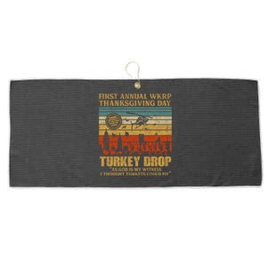 First Annual WKRP Thanksgiving Day Turkey Drop Large Microfiber Waffle Golf Towel