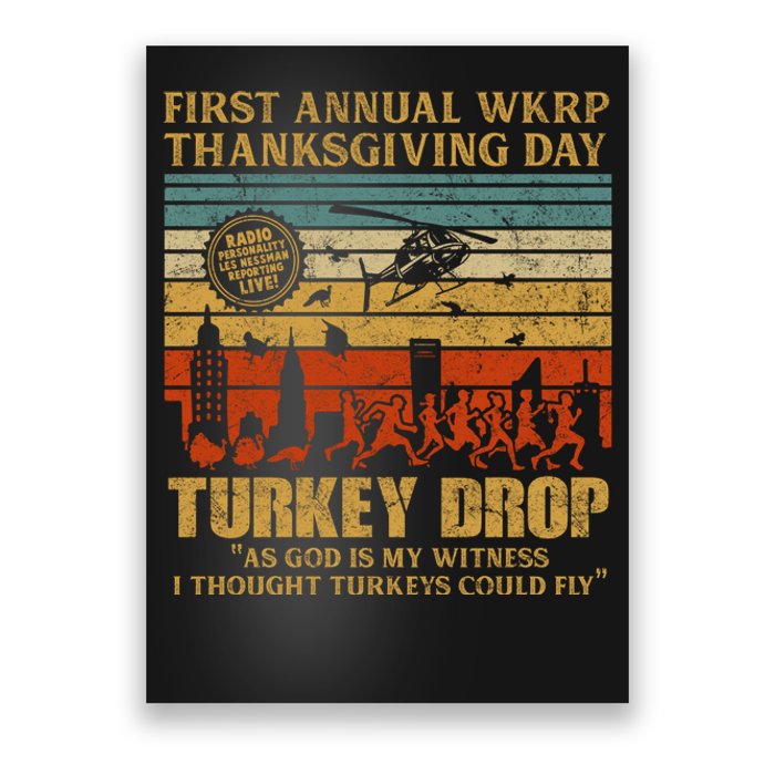 First Annual WKRP Thanksgiving Day Turkey Drop Poster