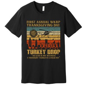 First Annual WKRP Thanksgiving Day Turkey Drop Premium T-Shirt