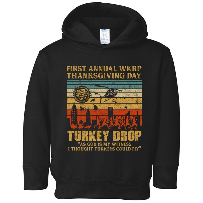 First Annual WKRP Thanksgiving Day Turkey Drop Toddler Hoodie