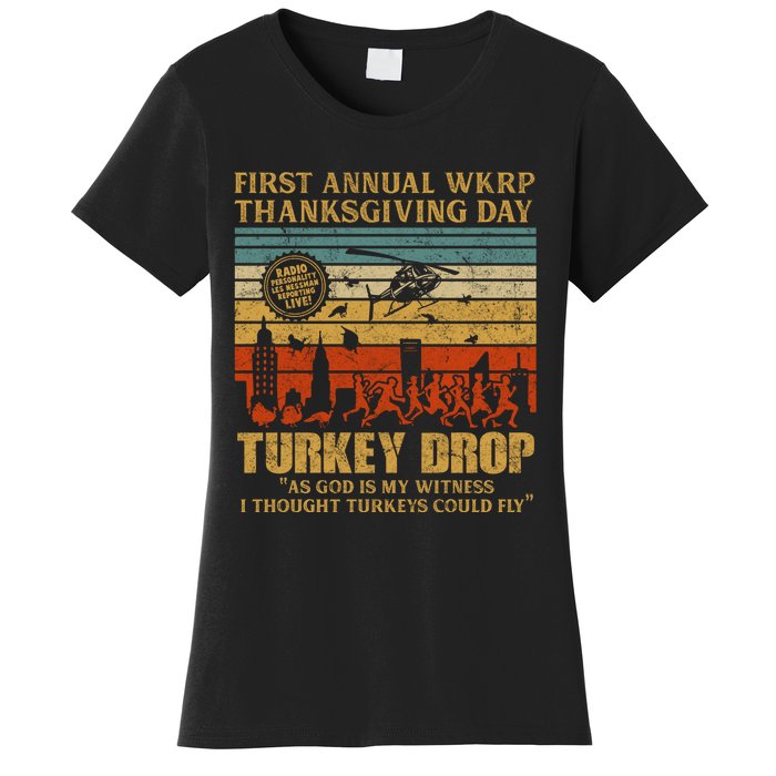 First Annual WKRP Thanksgiving Day Turkey Drop Women's T-Shirt