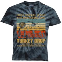 First Annual WKRP Thanksgiving Day Turkey Drop Kids Tie-Dye T-Shirt