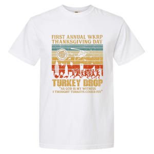 First Annual WKRP Thanksgiving Day Turkey Drop Garment-Dyed Heavyweight T-Shirt