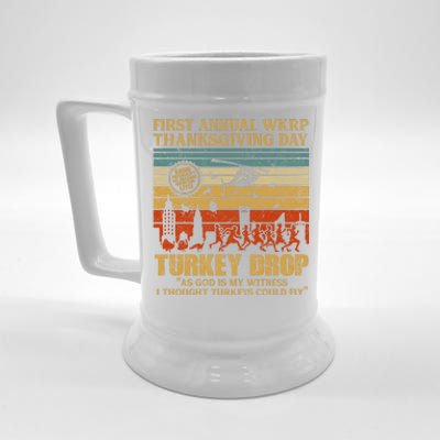 First Annual WKRP Thanksgiving Day Turkey Drop Beer Stein