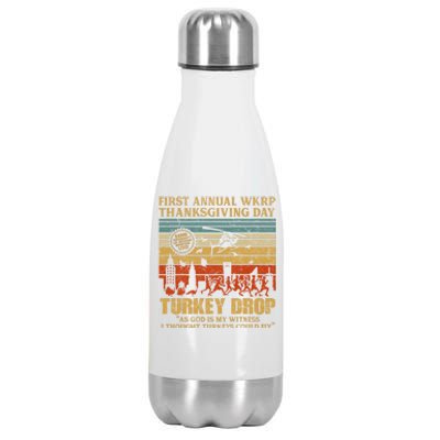 First Annual WKRP Thanksgiving Day Turkey Drop Stainless Steel Insulated Water Bottle