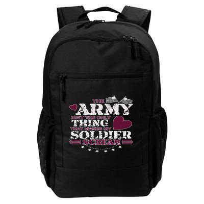 Funny Army Wife/friend Gift Make My Soldier Scream Gift Backpack