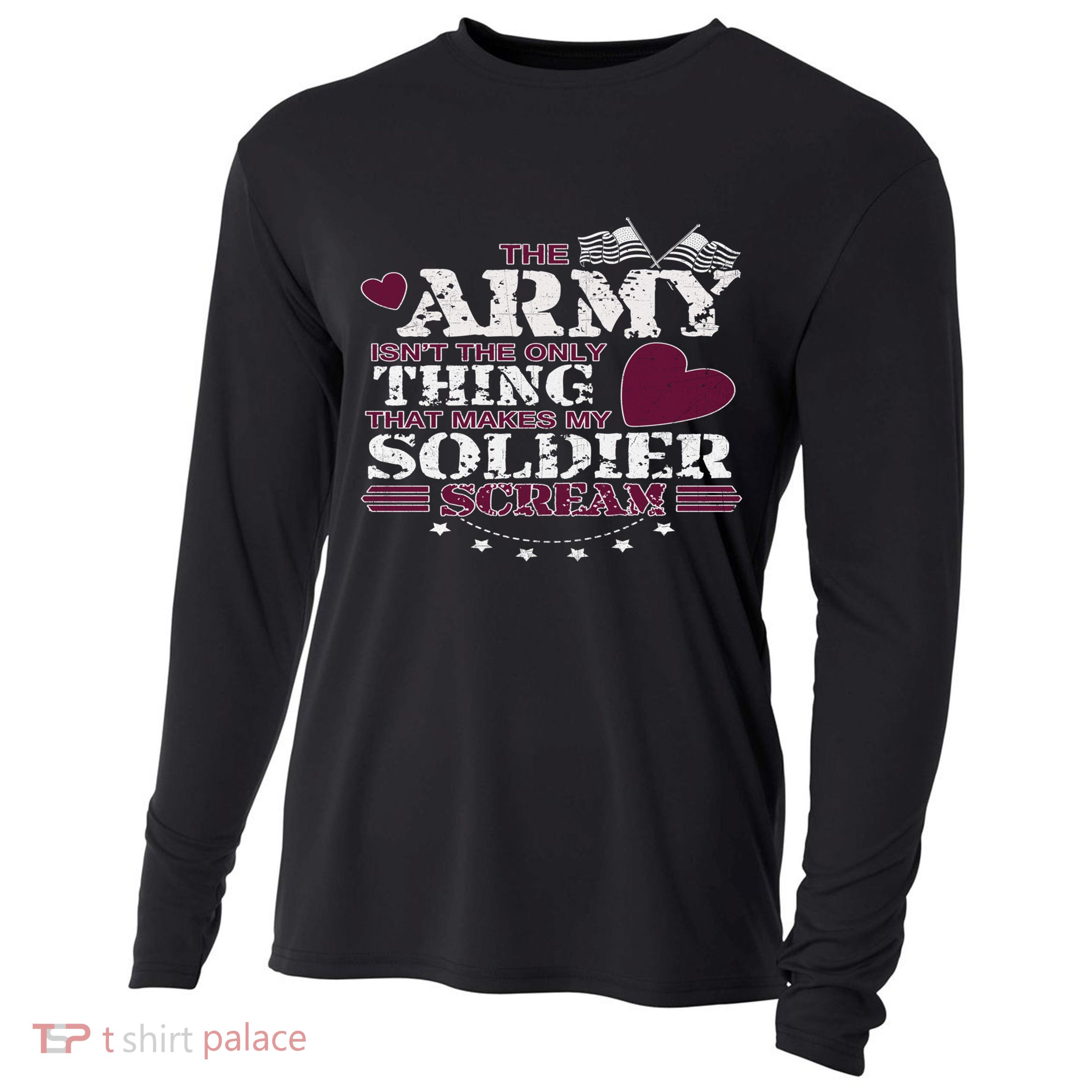 Funny Army Wife/friend Gift Make My Soldier Scream Gift Cooling Performance Long Sleeve Crew