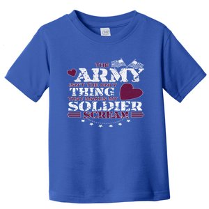 Funny Army Wife/friend Gift Make My Soldier Scream Gift Toddler T-Shirt