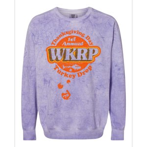 First Annual WKRP Thanksgiving Day Turkey Drop Colorblast Crewneck Sweatshirt