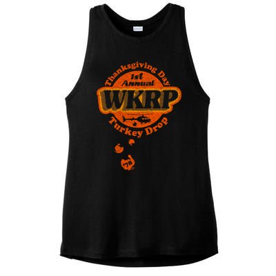 First Annual WKRP Thanksgiving Day Turkey Drop Ladies PosiCharge Tri-Blend Wicking Tank