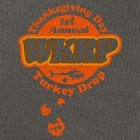 First Annual WKRP Thanksgiving Day Turkey Drop Cotton Canvas Backpack