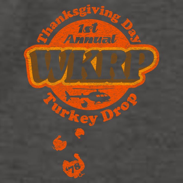 First Annual WKRP Thanksgiving Day Turkey Drop Vector Backpack