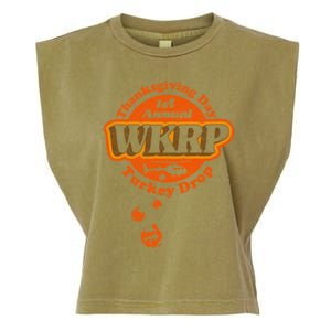 First Annual WKRP Thanksgiving Day Turkey Drop Garment-Dyed Women's Muscle Tee