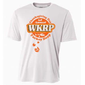 First Annual WKRP Thanksgiving Day Turkey Drop Cooling Performance Crew T-Shirt