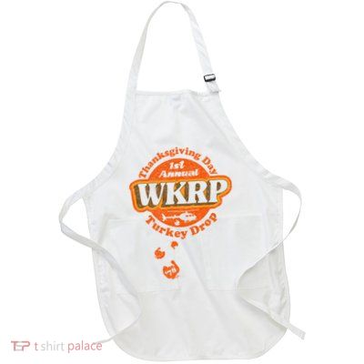 First Annual WKRP Thanksgiving Day Turkey Drop Full-Length Apron With Pockets