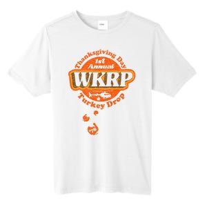 First Annual WKRP Thanksgiving Day Turkey Drop Tall Fusion ChromaSoft Performance T-Shirt