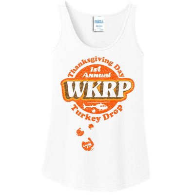 First Annual WKRP Thanksgiving Day Turkey Drop Ladies Essential Tank