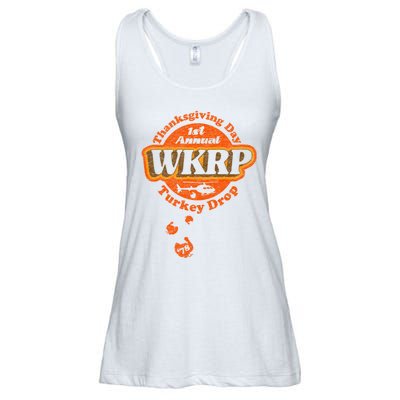 First Annual WKRP Thanksgiving Day Turkey Drop Ladies Essential Flowy Tank