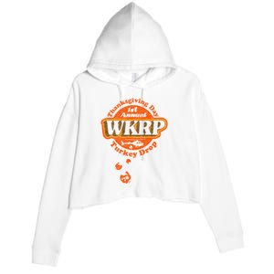 First Annual WKRP Thanksgiving Day Turkey Drop Crop Fleece Hoodie