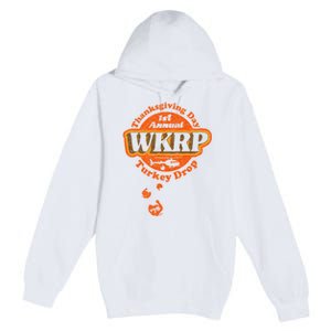 First Annual WKRP Thanksgiving Day Turkey Drop Premium Pullover Hoodie