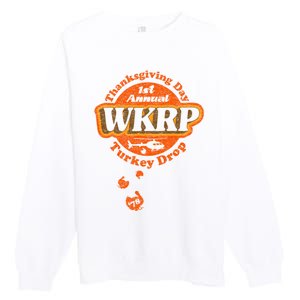 First Annual WKRP Thanksgiving Day Turkey Drop Premium Crewneck Sweatshirt