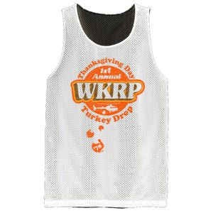 First Annual WKRP Thanksgiving Day Turkey Drop Mesh Reversible Basketball Jersey Tank