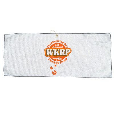 First Annual WKRP Thanksgiving Day Turkey Drop Large Microfiber Waffle Golf Towel