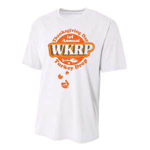 First Annual WKRP Thanksgiving Day Turkey Drop Performance Sprint T-Shirt