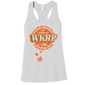 First Annual WKRP Thanksgiving Day Turkey Drop Women's Racerback Tank