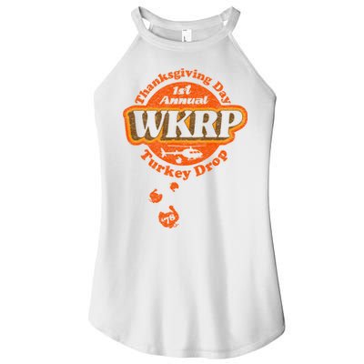 First Annual WKRP Thanksgiving Day Turkey Drop Women's Perfect Tri Rocker Tank