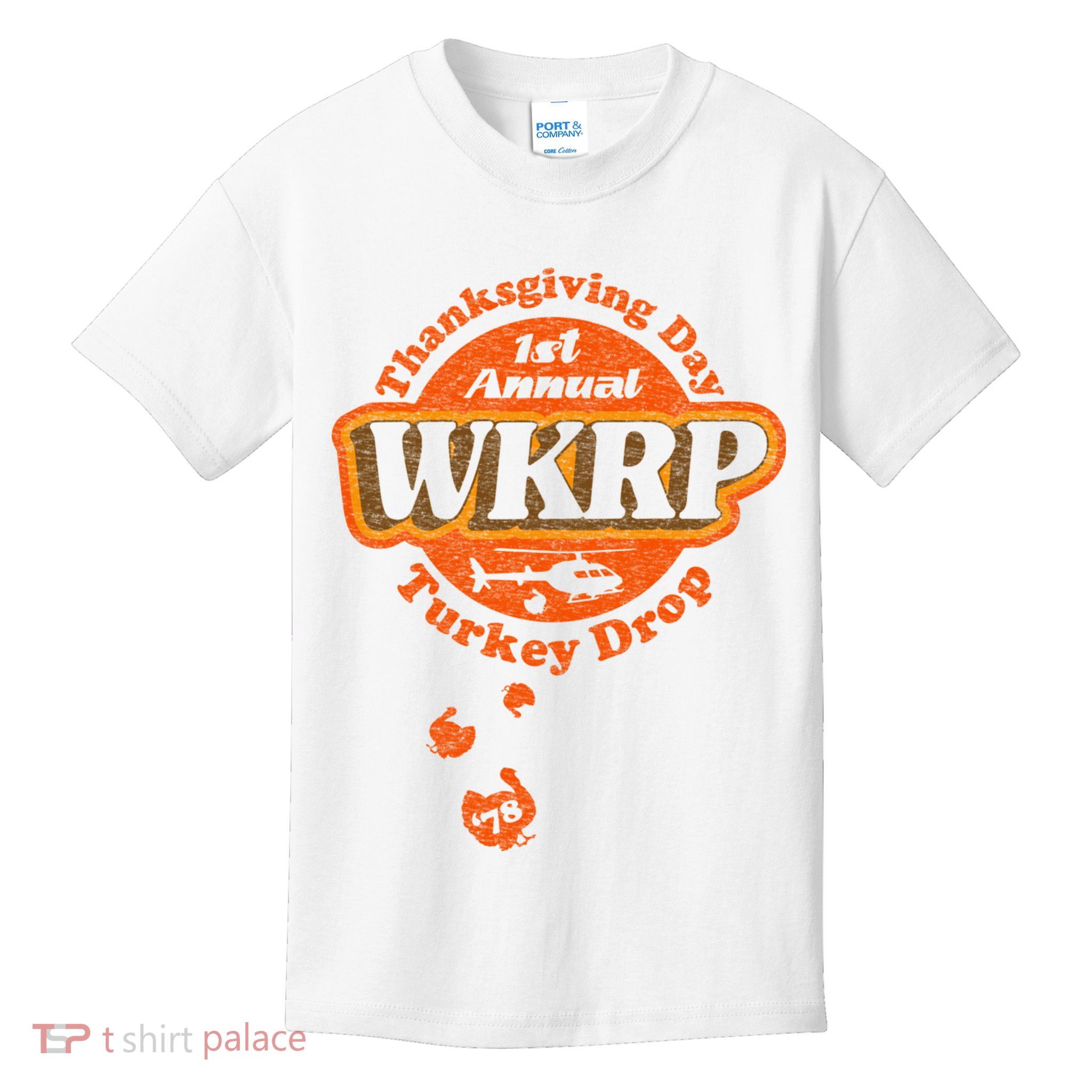 First Annual WKRP Thanksgiving Day Turkey Drop Kids T-Shirt