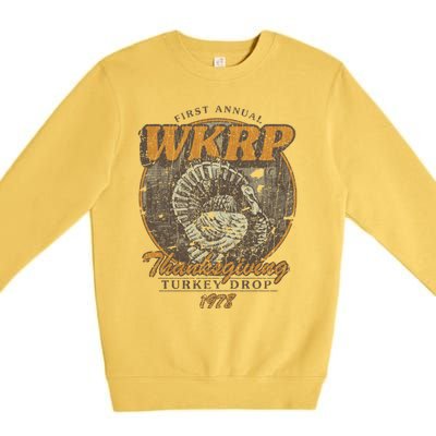 First Annual WKRP Thanksgiving Day Turkey Drop Premium Crewneck Sweatshirt