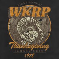 First Annual WKRP Thanksgiving Day Turkey Drop Garment-Dyed Fleece Hoodie