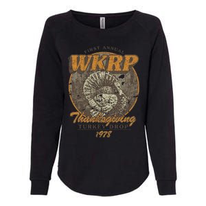 First Annual WKRP Thanksgiving Day Turkey Drop Womens California Wash Sweatshirt