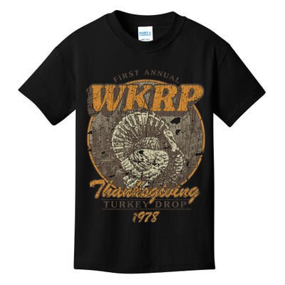 First Annual WKRP Thanksgiving Day Turkey Drop Kids T-Shirt
