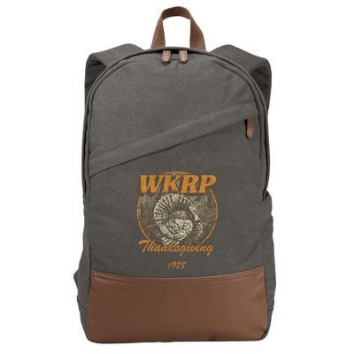 First Annual WKRP Thanksgiving Day Turkey Drop Cotton Canvas Backpack