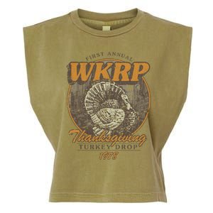 First Annual WKRP Thanksgiving Day Turkey Drop Garment-Dyed Women's Muscle Tee