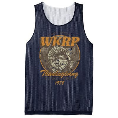 First Annual WKRP Thanksgiving Day Turkey Drop Mesh Reversible Basketball Jersey Tank