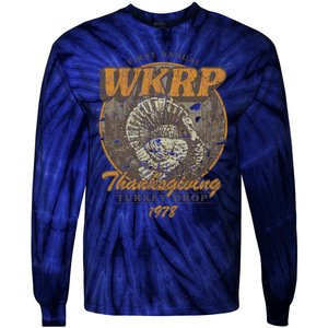 First Annual WKRP Thanksgiving Day Turkey Drop Tie-Dye Long Sleeve Shirt