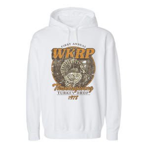 First Annual WKRP Thanksgiving Day Turkey Drop Garment-Dyed Fleece Hoodie