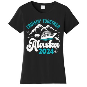 Funny Anniversary Wedding Alaska Cruise 2024 Couple Vacation Women's T-Shirt