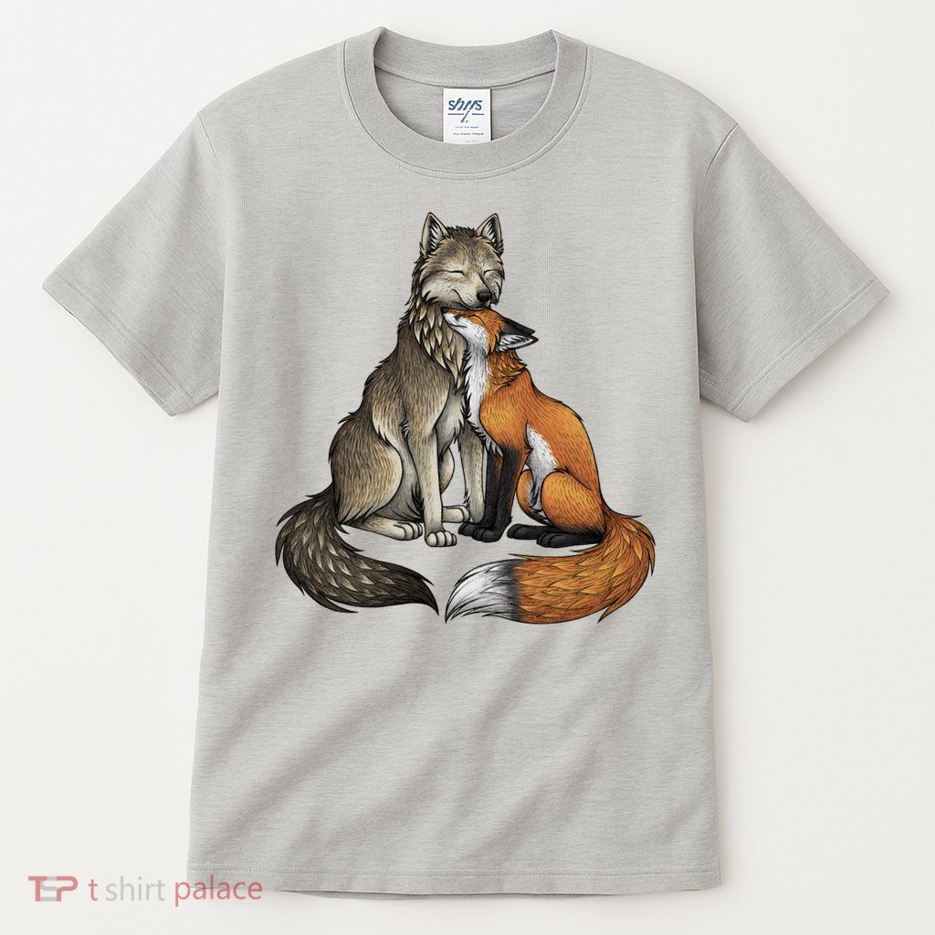 Fox And Wolf Tall T-Shirt