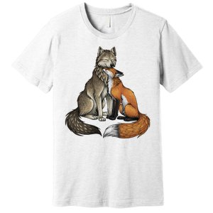 Fox And Wolf Premium T-Shirt