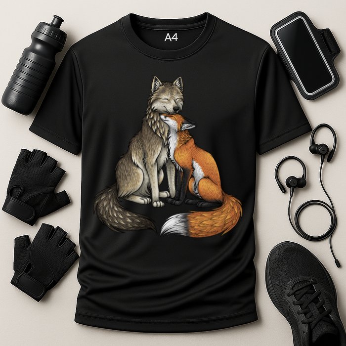 Fox And Wolf Cooling Performance Crew T-Shirt