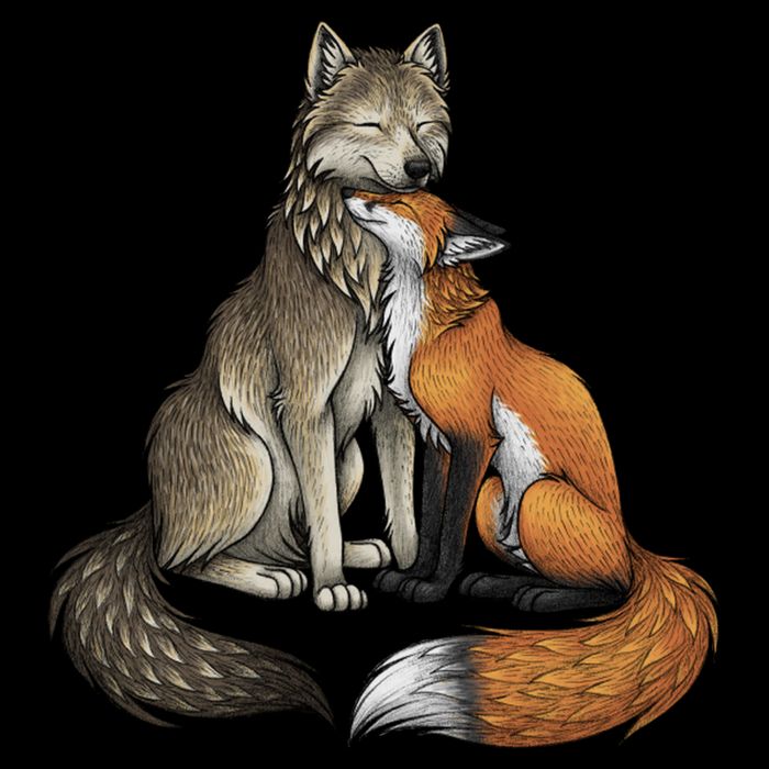 Fox And Wolf Cooling Performance Crew T-Shirt