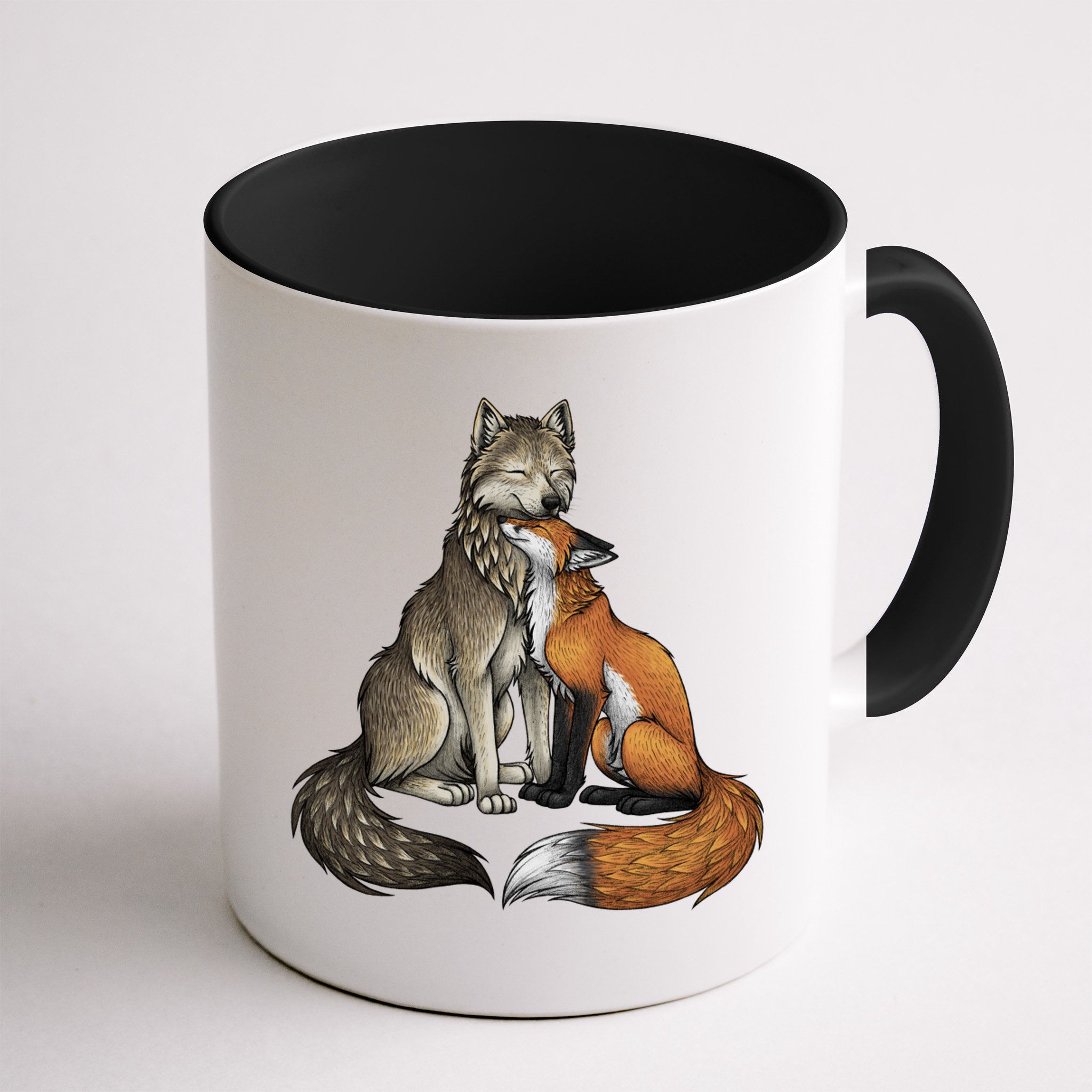 Fox And Wolf Mug